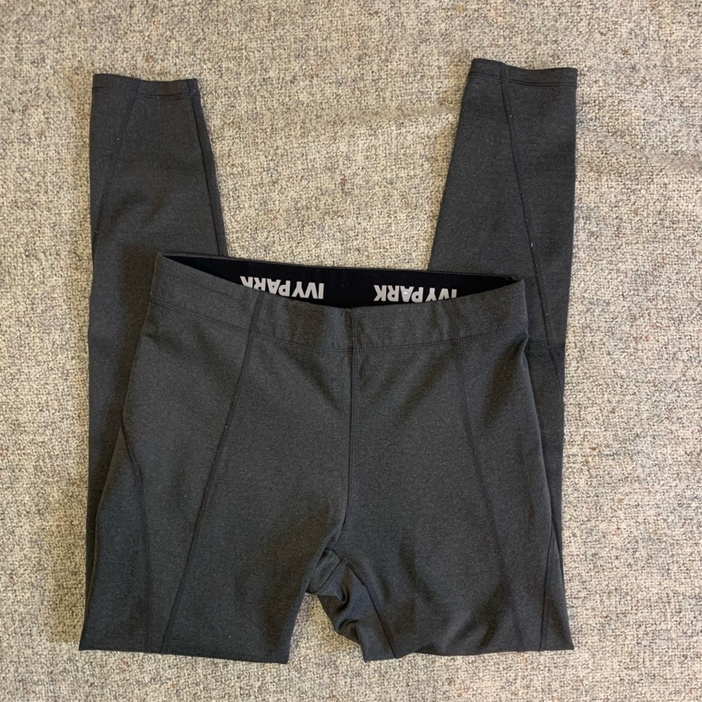 Ivy Park Gray Logo Band Leggings